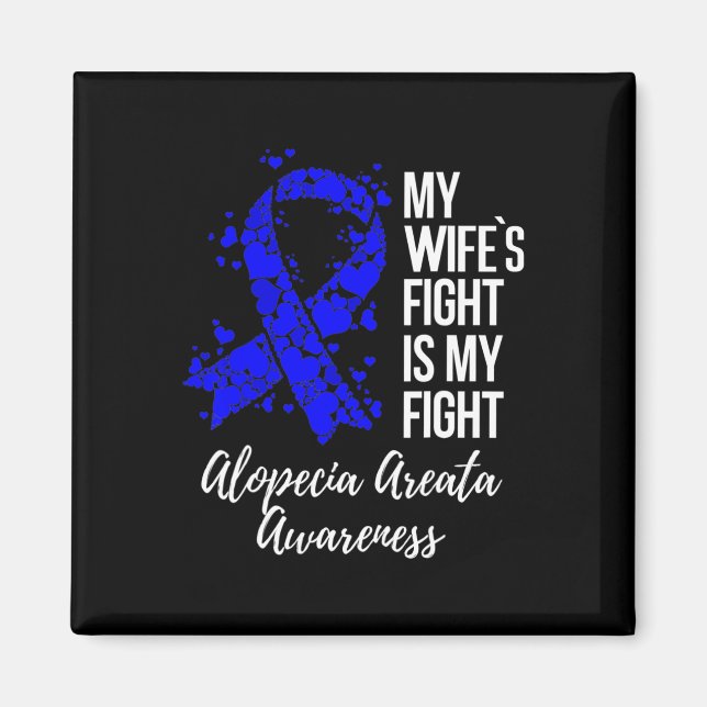 Maka i kampen mot Alopeci Areata Awareness Magnet (Framsidan)