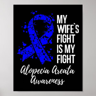 Maka i kampen mot Alopeci Areata Awareness Poster