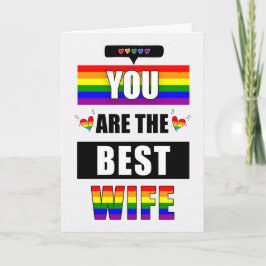 Maka Lesbisk Kärlek Du Typografi LGBTQ Rainbow Kort