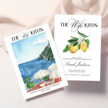 Maka Lotus Bachelorette-partiets inbjudan