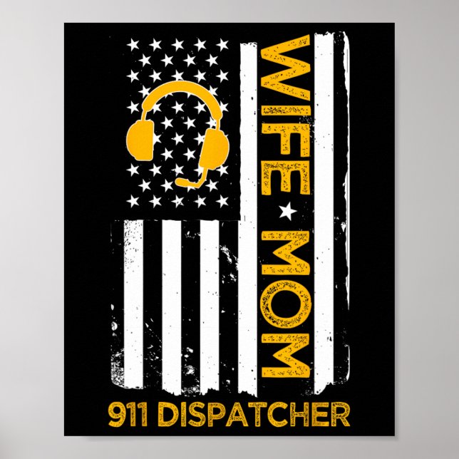 Maka Mamma 911 Avsändaren Us Flagga 4 Poster (Framsidan)