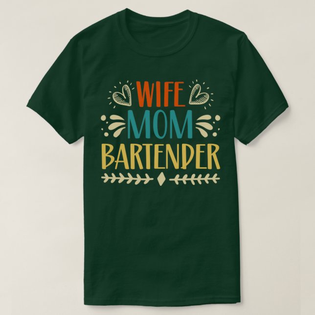 Maka Mamma Bartender 4 T Shirt (Design framsida)