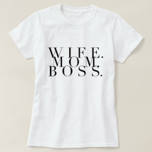 Maka. Mamma. Chef. Chic Typografi Tee Shirt