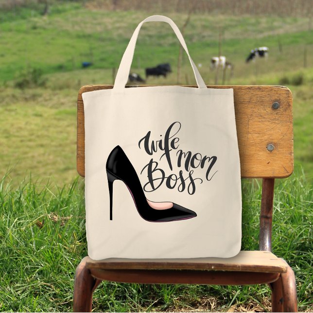 Maka Mamma Chef Girly High Heel Roligt Cute Tygkasse (Skapare uppladdad)