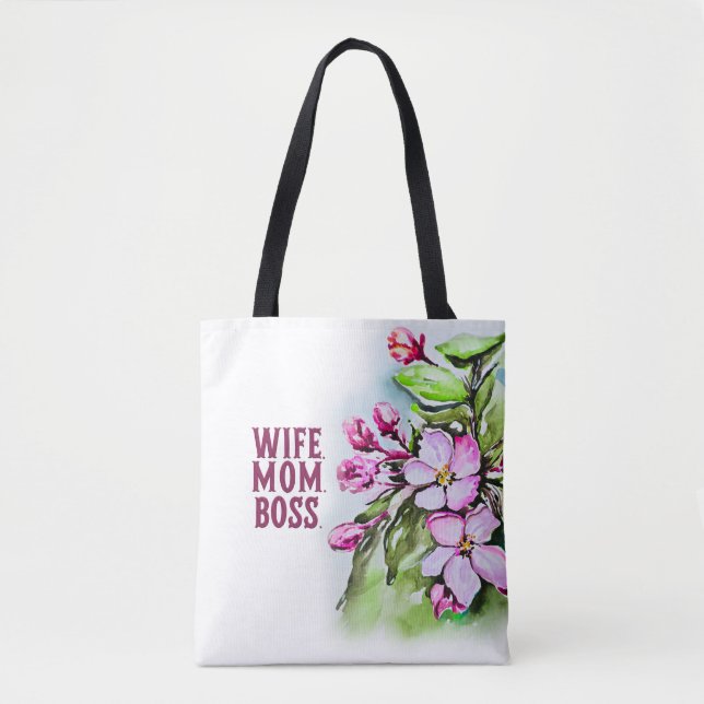 Maka Mamma Chef, Rosa Flowers Tygkasse (Framsida)