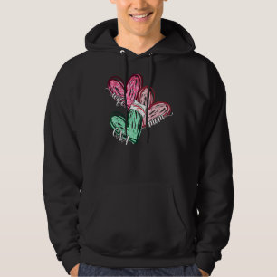 Maka Mamma Cna Nurse Nursing Leopard Hearts Mor Hoodie
