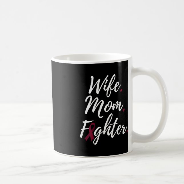 Maka Mamma Fighter Brain Aneurysm Awareness Kaffemugg (Höger)