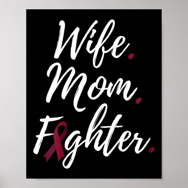 Maka Mamma Fighter Brain Aneurysm Awareness Poster (Framsidan)