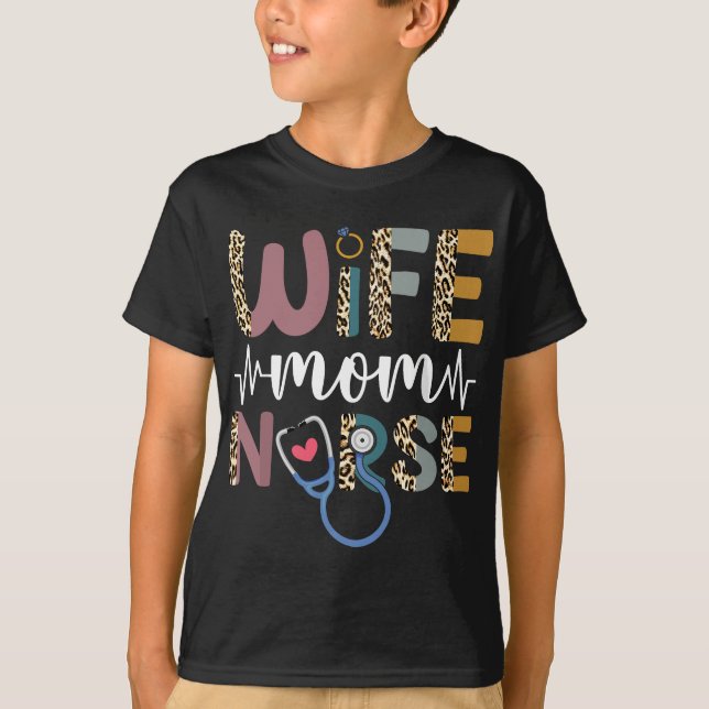 Maka Mamma Nurse Funny Mors dag Nursing Cute Leo T Shirt (Framsida)