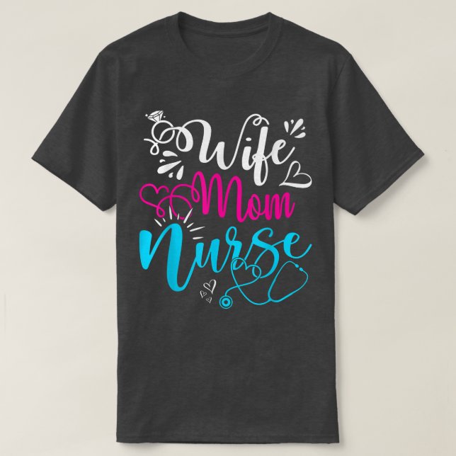 Maka Mamma Nurse Funny Mors dag Nursing Cute Mamma T Shirt (Design framsida)