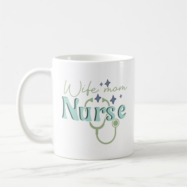 Maka Mamma Nurse Gift for Nurse Mors dag Kaffemugg (Vänster)