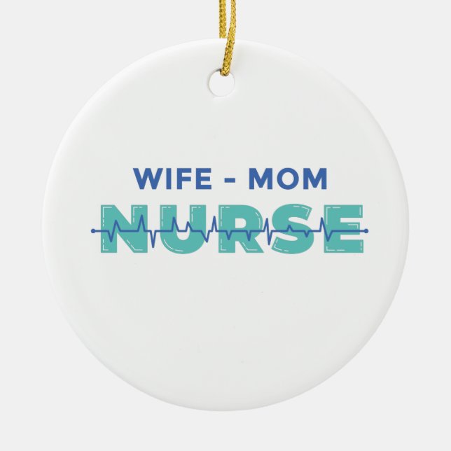Maka Mamma Nurse Julgransprydnad Keramik (Framsidan)