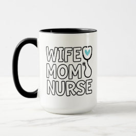 Maka Mamma Nurse Stethoscope Heart Nurse Life Mugg