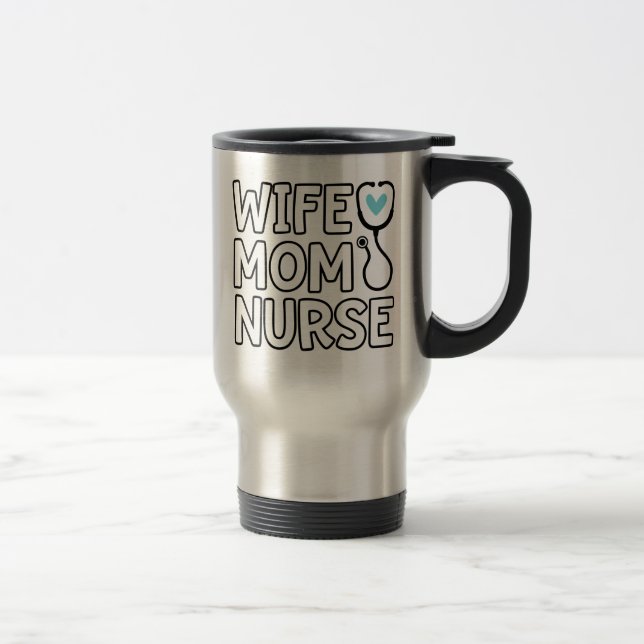 Maka Mamma Nurse Stethoscope Heart Nurse Life Resemugg (Höger)