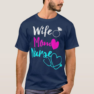 Maka Mamma Nurse Womens RN LPN Mors dag Gift för T Shirt