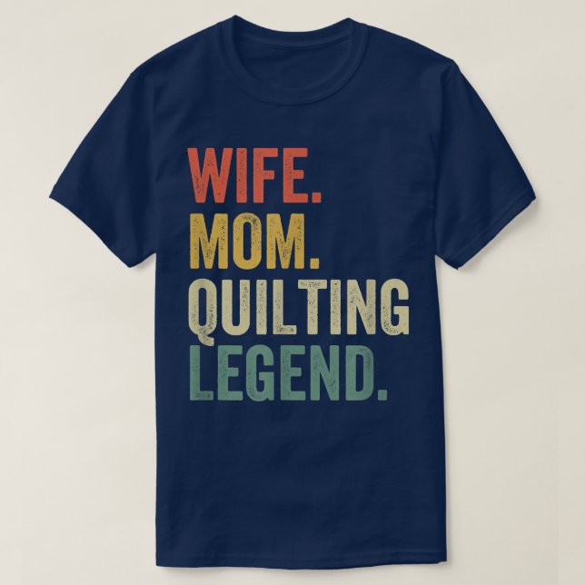 Maka Mamma Quilting Legend Quilter Mor Sewing Vin T Shirt (Design framsida)