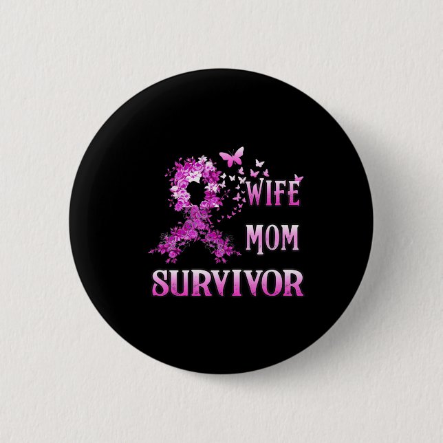 Maka Mamma Survivor Breast Cancer Awareness Rosa R Knapp (Framsida)