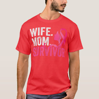 Maka Mamma Survivor Rosa Ribbon Breast Cancer Awar T Shirt