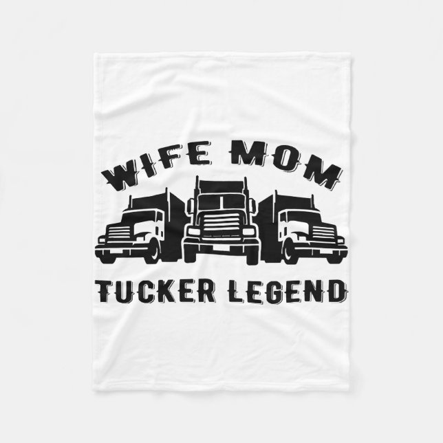 Maka Mamma Trucker, förklaringsofferter Fleecefilt (Framsidan)
