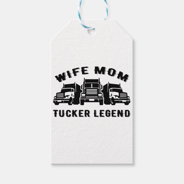 Maka Mamma Trucker, förklaringsofferter Presentetikett (Framsidan)