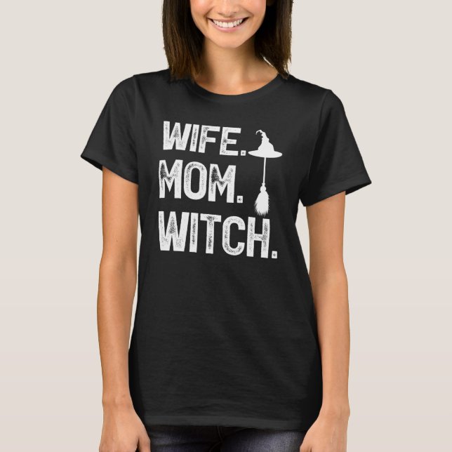 Maka Mamma Witch Halloween Costume T Shirt (Framsida)