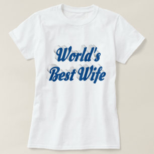 Maka med blå text T-Shirt