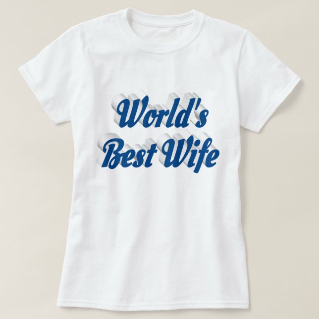 Maka med blå text T-Shirt (Design framsida)