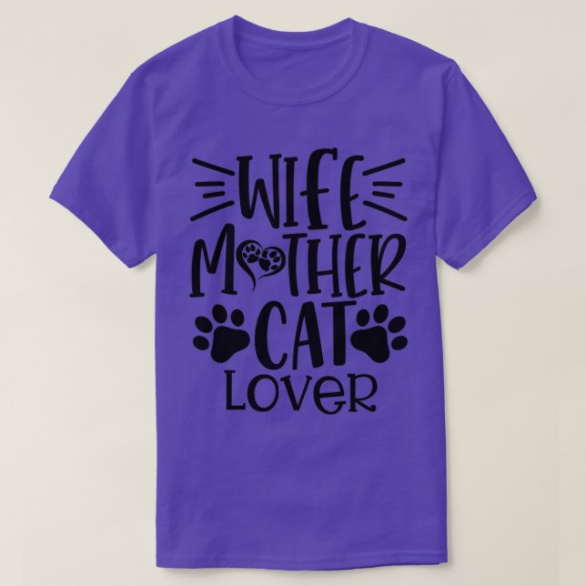 Maka Mor cat Lover Cat Dam Kattunge Kattunge Lo T Shirt (Design framsida)
