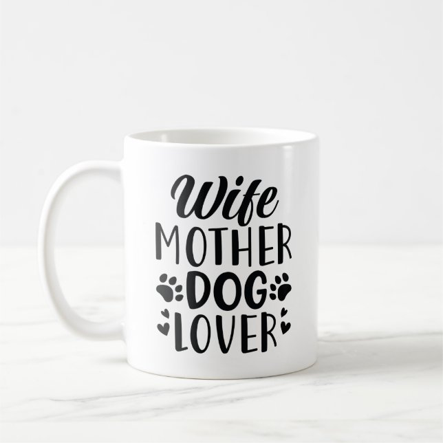 Maka Mor Hund älskare Kaffemugg (Vänster)