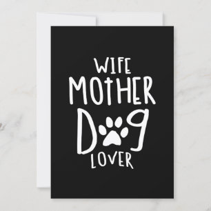 Maka Mor Hund älskare Mors dag Gift Inbjudningar