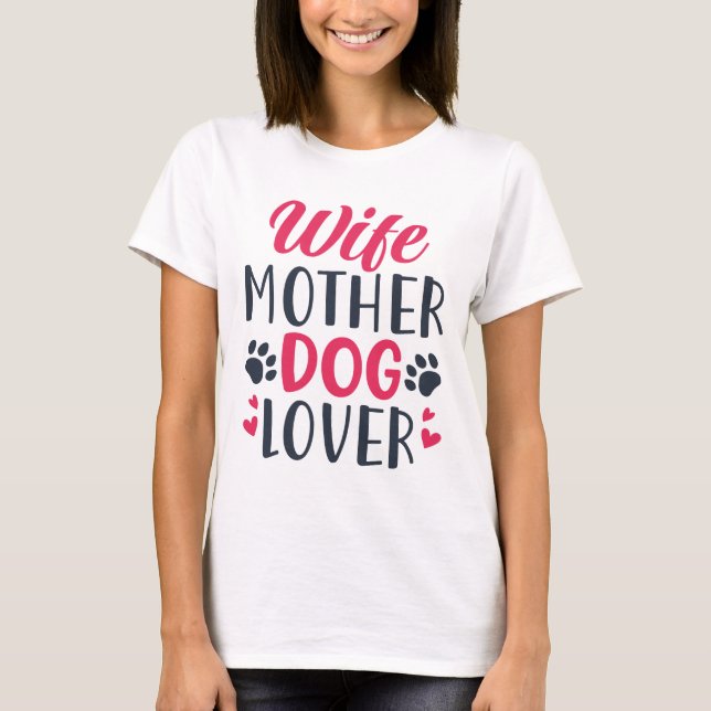 Maka Mor Hund älskare T Shirt (Framsida)