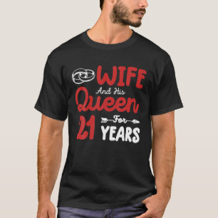 Maka och hans drottning 21:e Bröllop-årsdagen T Shirt