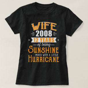 Maka sedan 2008 Gift, 12 år Bröllop T Shirt