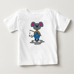 Maka som fiskare med fiskstav t shirt