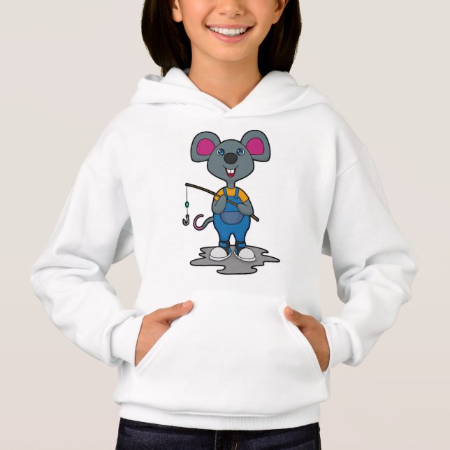 Maka som fiskare med fiskstav t shirt (Framsida)