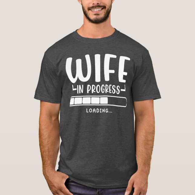 Maka som läser in Förlovning Framtida frun T Shirt (Framsida)
