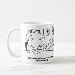 Maka spenderar make Irans pengar på hushållning Kaffemugg