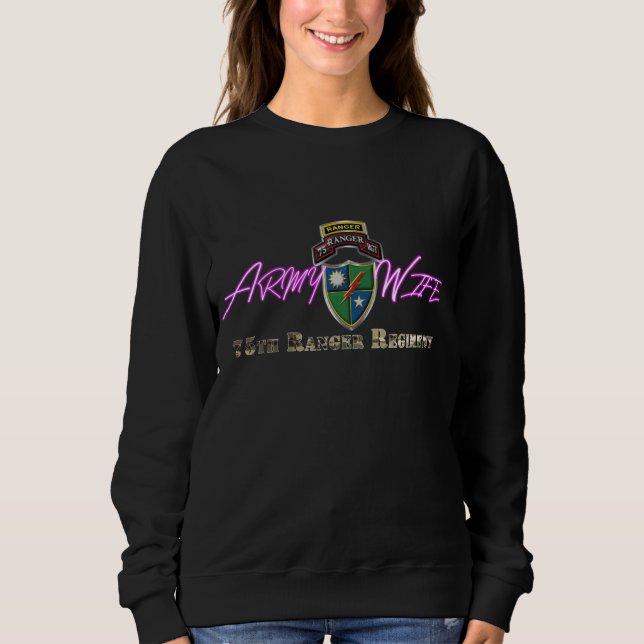 Maka till 75:e Skogsvaktare-regimens armé T Shirt (Framsida)