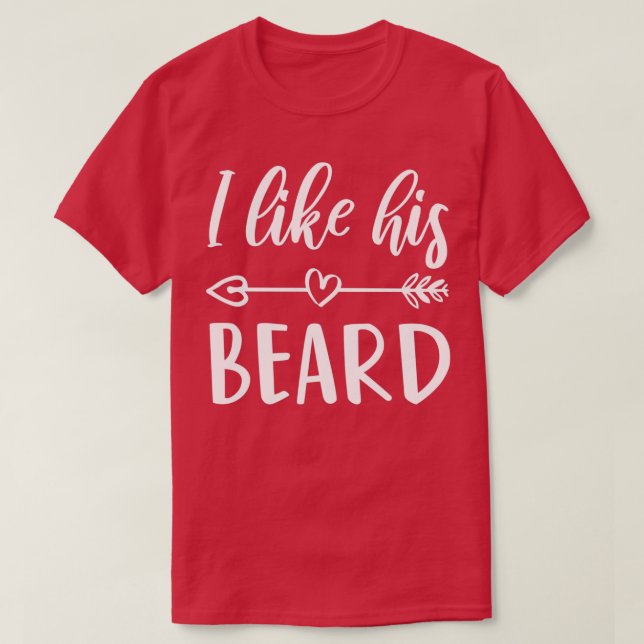 Maka till Bearded Make som hans skägg 1 T Shirt (Design framsida)