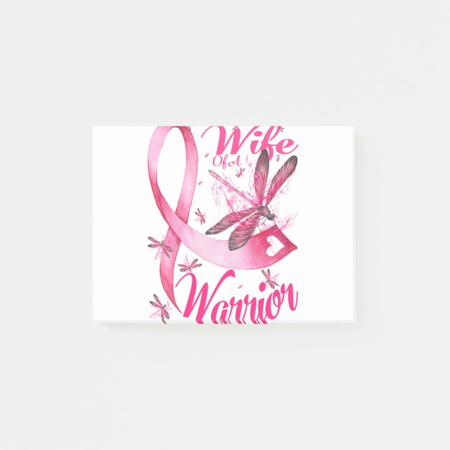 Maka till en krigare, Dragonfly Breast Cancer Post-it Block (Framsida)
