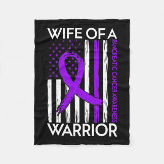 Maka till en krigare, pankreascancer Awareness Sup Fleecefilt