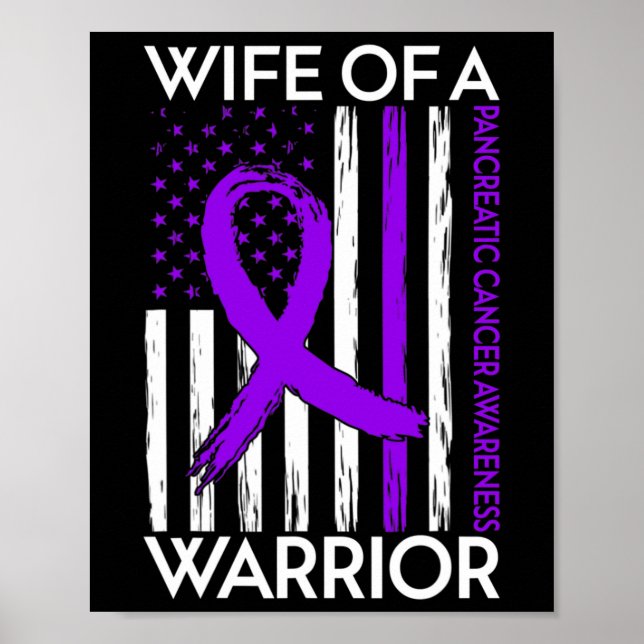 Maka till en krigare, pankreascancer Awareness Sup Poster (Framsidan)