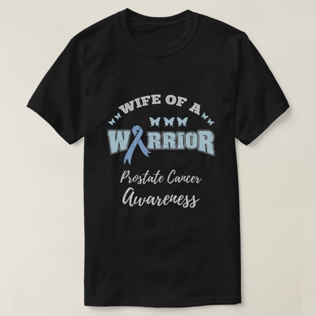 Maka till en krigare som är prostatacancer-medvete t shirt (Design framsida)