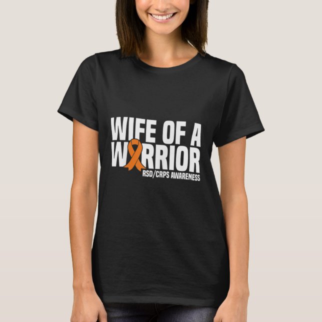 Maka till en Warrior Orange Ribbon Rsdcrps Awarene T Shirt (Framsida)