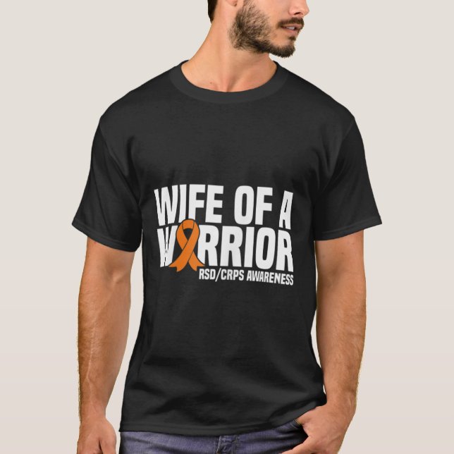 Maka till en Warrior Orange Ribbon Rsdcrps Awarene T Shirt (Framsida)
