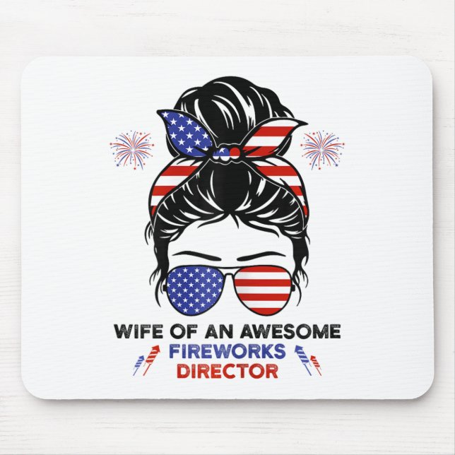 Maka till Fireworks Director - Funny USA 4:e juli  Musmatta (Framsidan)