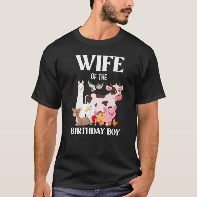 Maka till födelsedagspartiet Boskap T Shirt (Framsida)