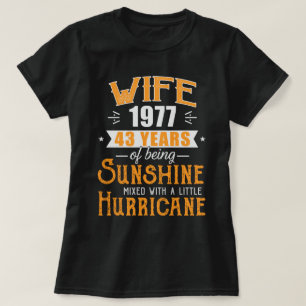 Maka till Gift 1977, 43 år Bröllop T Shirt