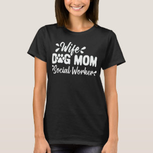 Maka till Hund Social Worker Rolig hund Älskare G T Shirt