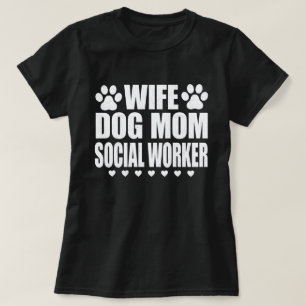 Maka till Hund Social Worker Rolig hund Älskare Gi T Shirt